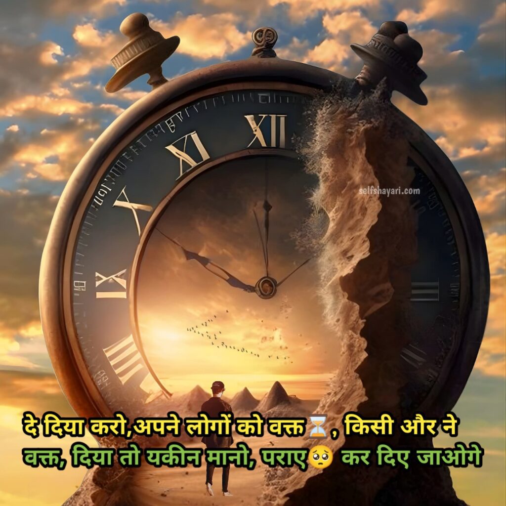 Time shayari selfshayari.com Powerful Best Motivational Shayari 2 line in Hindi 