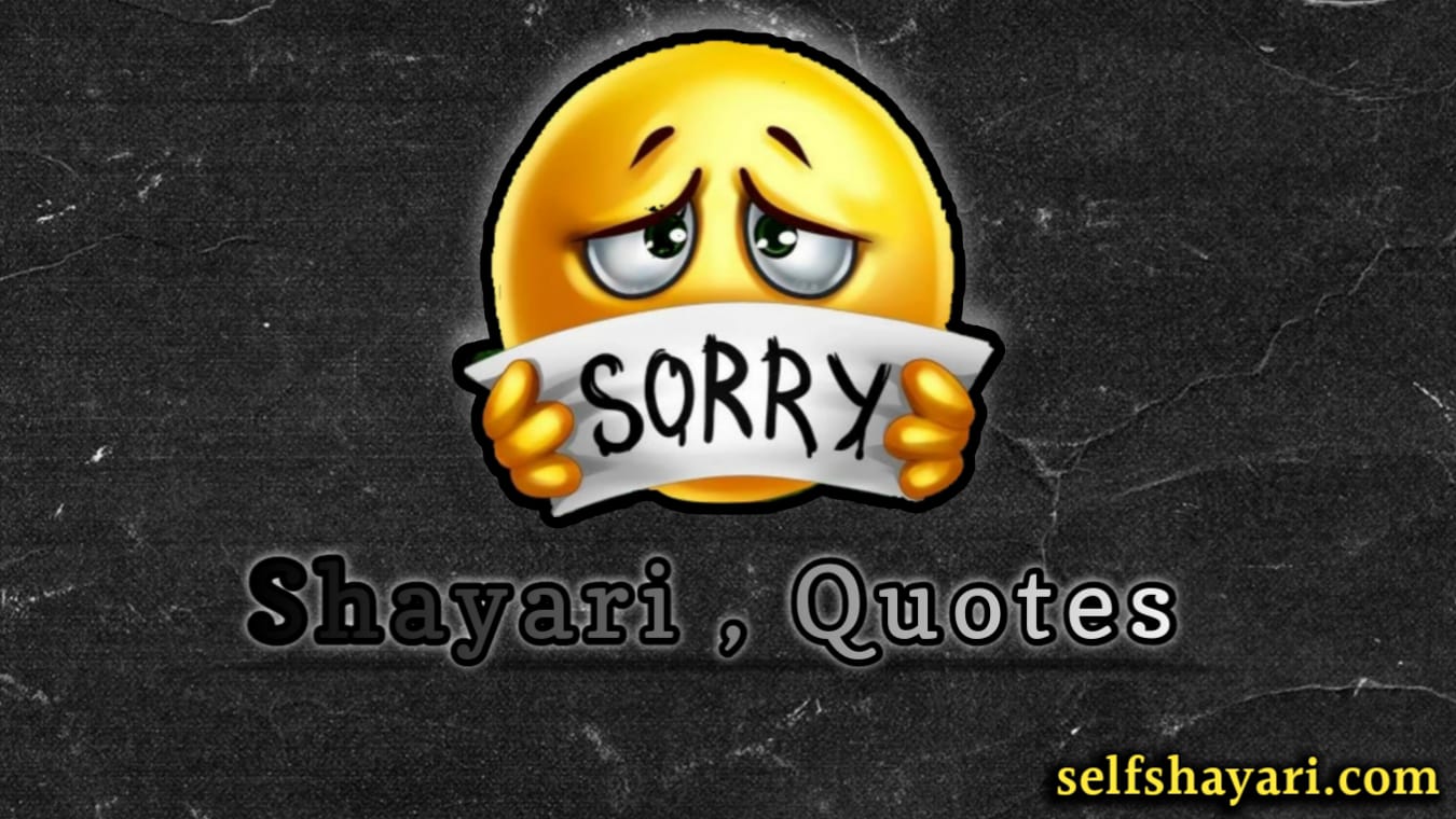 Sorry Shayari in Hindi or English