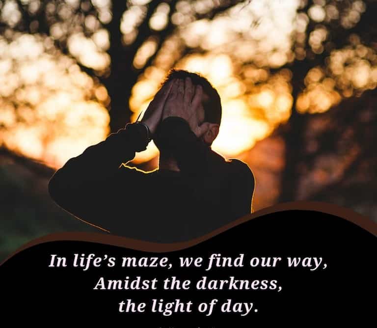 in lifes maze we find our way e1729241306946 Alone Shayari In English Hindi – Deep Emotional Lines